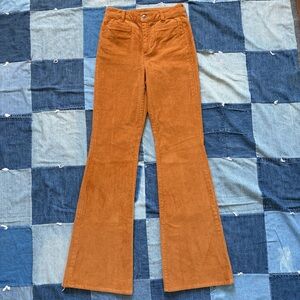 J. Crew vintage flare pant in corduroy amber brown new with tags size 25 tall